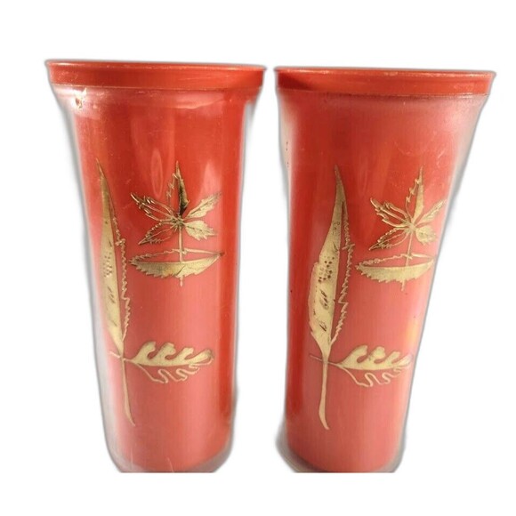 Vintage Burrite MCM Insulated Plastic Tumblers Set of 4 5” Mid‑Century Retro - Picture 11 of 16